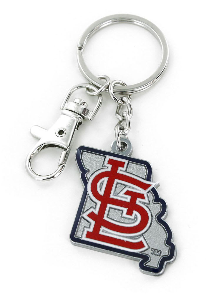 Amo 6326474556 St. Louis Cardinals State Design Keychain