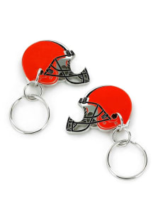 Cleveland Browns Helmet Bottle Opener Keychain - Brown