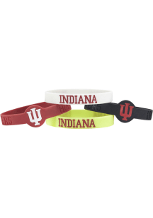 4 Pack Silicone Indiana Hoosiers Kids Bracelet - Crimson