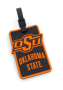 Oklahoma State Cowboys Black Rubber Luggage Tag
