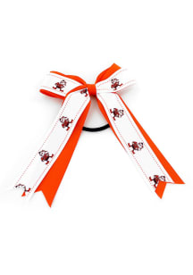 Cleveland Browns Bow Ponytail Holder Kids Hair Ribbons
