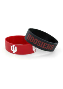 2 Pack Wide Indiana Hoosiers Kids Bracelet - Red