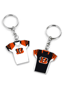 Cincinnati Bengals Reversible Home Away Jersey Keychain