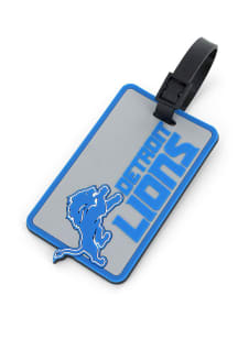 Detroit Lions Grey Soft Rubber Luggage Tag