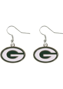 Green Bay Packers Logo Dangler Womens Earrings