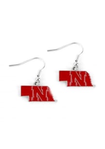 State Design Nebraska Cornhuskers Womens Earrings - Red