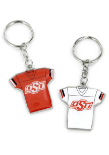 Oklahoma State Cowboys Home and Away Jersey Keychain