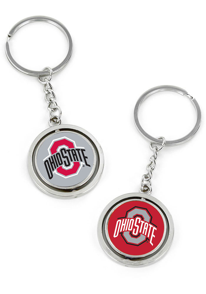 Mygamedaystore Ohio State Buckeyes Keychain Spinner Rhinestones