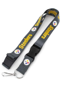 Pittsburgh Steelers Charcoal Lanyard