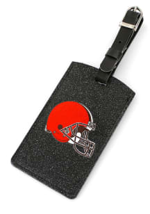 Cleveland Browns Brown Glitter Luggage Tag