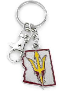 Arizona State Sun Devils State Design Keychain