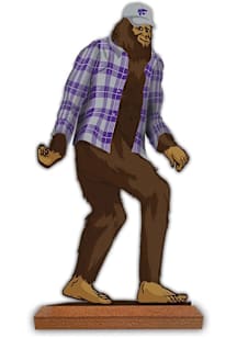 K-State Wildcats 12 Bigfoot Desktop Art Sign - Purple