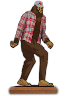 Ohio State Buckeyes 12 Bigfoot Desktop Art Sign - Red