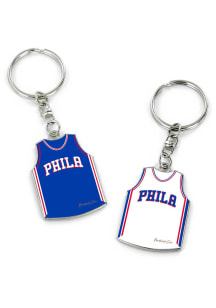 Philadelphia 76ers Reversible Jersey Keychain