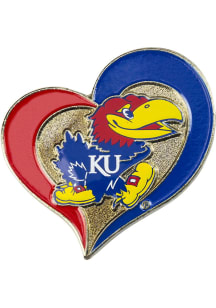 Kansas Jayhawks Souvenir Swirl Heart Pin