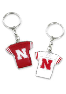 Nebraska Cornhuskers Reversible Jersey Keychain
