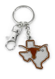 Texas Longhorns State Design Keychain