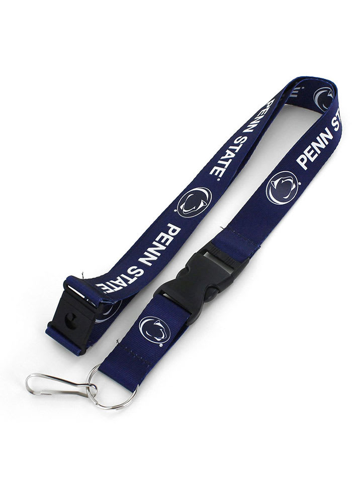 Penn State Nittany Lions Blue Buckle Lanyard - Grey