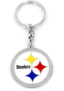 Pittsburgh Steelers Logo Keychain - Black