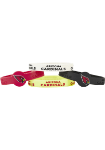 Arizona Cardinals 2pk Wide Kids Bracelet