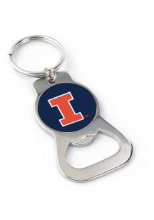 Navy Blue Illinois Fighting Illini Bottle Opener Keychain