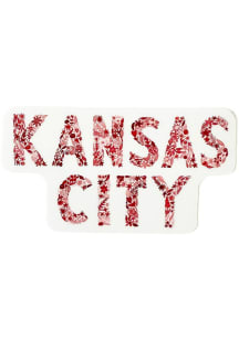 Kansas City Floral Watercolor Stickers - Red