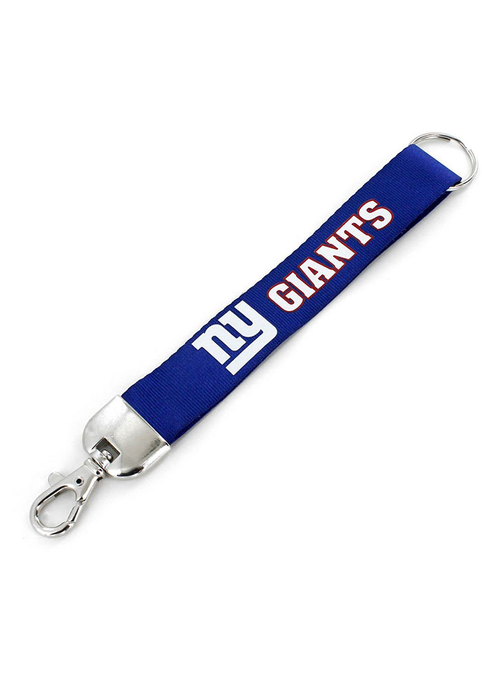 New York Giants Deluxe Wristlet Keychain BLUE