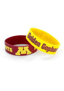 2pk Minnesota Golden Gophers Kids Bracelet - Maroon