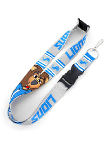 Detroit Lions Mascot Lanyard - Blue