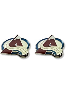 Colorado Avalanche Logo Post Womens Earrings