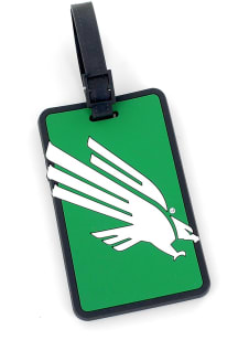 North Texas Mean Green Green Rubber Luggage Tag
