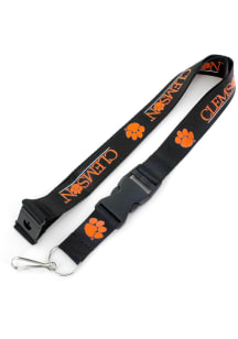 Clemson Tigers Black Lanyard - Black