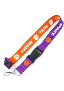 Clemson Tigers Reversible Lanyard - Orange