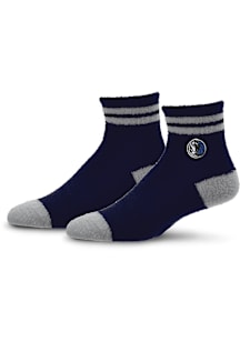 Dallas Mavericks Stripe Cozy Quarter Womens Quarter Socks