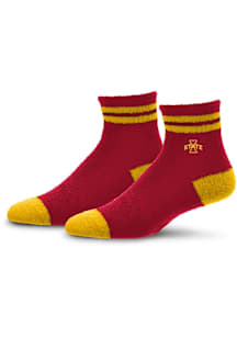 Iowa State Cyclones Stripe Cozy Quarter Womens Quarter Socks