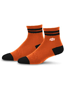 Oklahoma State Cowboys Stripe Cozy Quarter Womens Quarter Socks