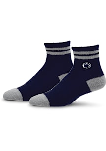 Penn State Nittany Lions Stripe Cozy Quarter Womens Quarter Socks