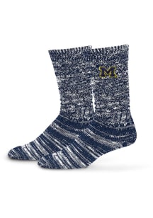 Slouch Slub Quarter Michigan Wolverines Womens Quarter Socks - Yellow