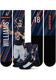 Caleb Williams For Barefeet Originals Chicago Bears Navy Blue Player Big Energy Yth Youth Crew Soc..