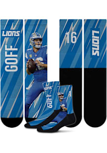 Jared Goff For Barefeet Originals Detroit Lions Blue Player Big Energy Yth Youth Crew Socks