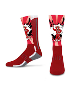 Chicago Bulls Blue Mascot Ka-Pow Youth Crew Socks