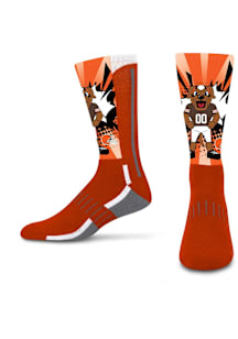 Cleveland Browns Orange Mascot Ka-Pow Youth Crew Socks