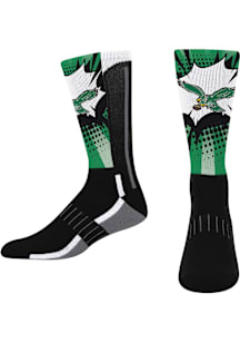 Philadelphia Eagles Green Mascot Ka-Pow Retro Youth Crew Socks