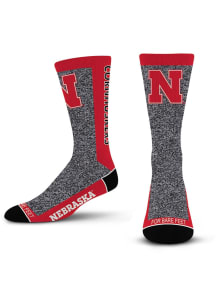 Marble MVP Nebraska Cornhuskers Mens Dress Socks - Red