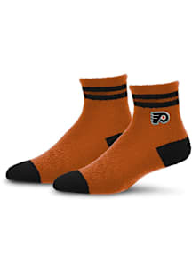 Philadelphia Flyers Stripe Cozy Womens Quarter Socks