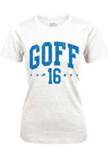Jared Goff Detroit Lions Womens White Triblend Player T-Shirt
