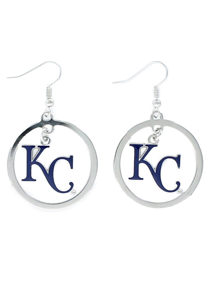 Kansas City Royals Floating Hoop Womens Earrings