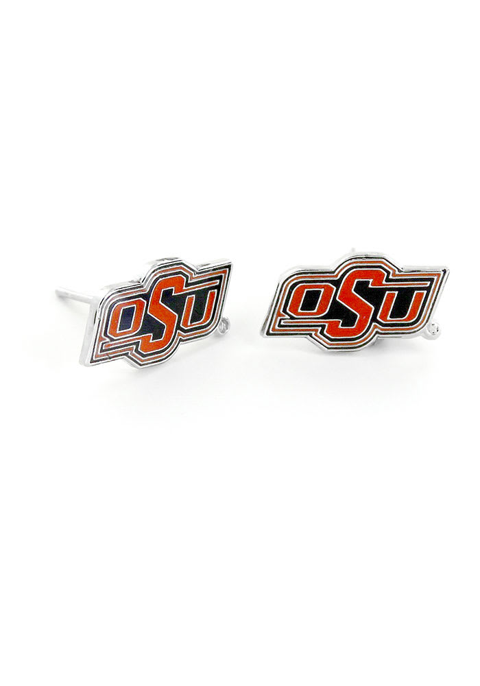 Oklahoma State Cowboys Logo Post Womens Earrings