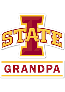 Iowa State Cyclones 3 Inch Grandpa Auto Decal - Cardinal