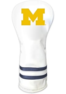 White Michigan Wolverines Vintage Fairway Golf Headcover